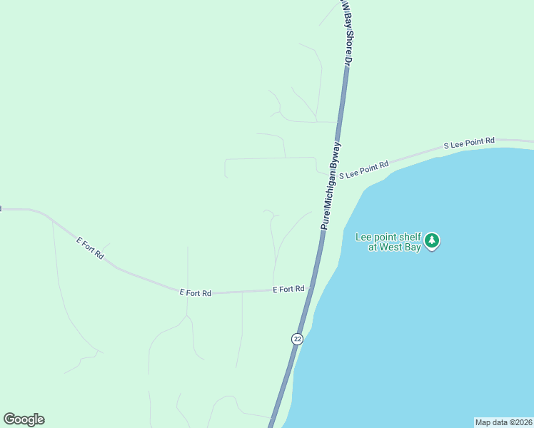 map of restaurants, bars, coffee shops, grocery stores, and more near 11255 East Fort Road in Suttons Bay
