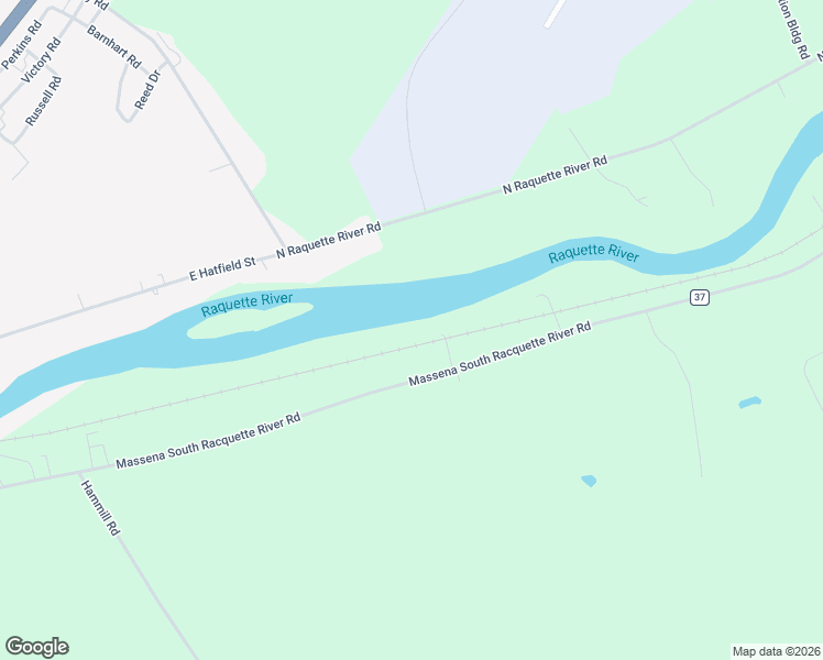 map of restaurants, bars, coffee shops, grocery stores, and more near 341 County Road 37 in Massena