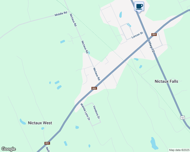 map of restaurants, bars, coffee shops, grocery stores, and more near 23 Nictaux Road in Middleton