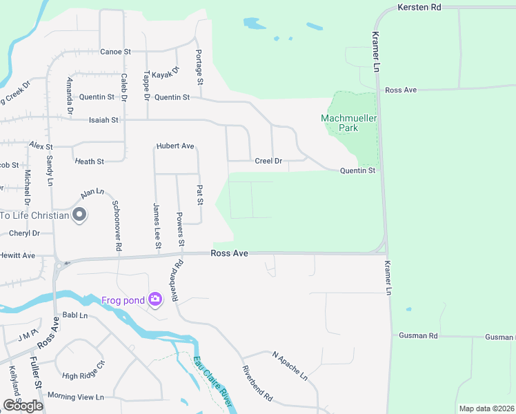 map of restaurants, bars, coffee shops, grocery stores, and more near 160980 Ross Avenue in Schofield