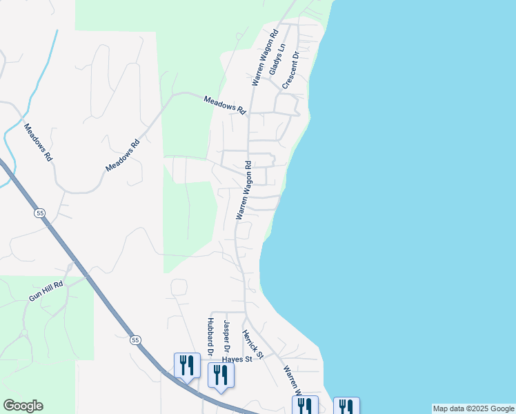 map of restaurants, bars, coffee shops, grocery stores, and more near 1552 Warren Wagon Road in McCall