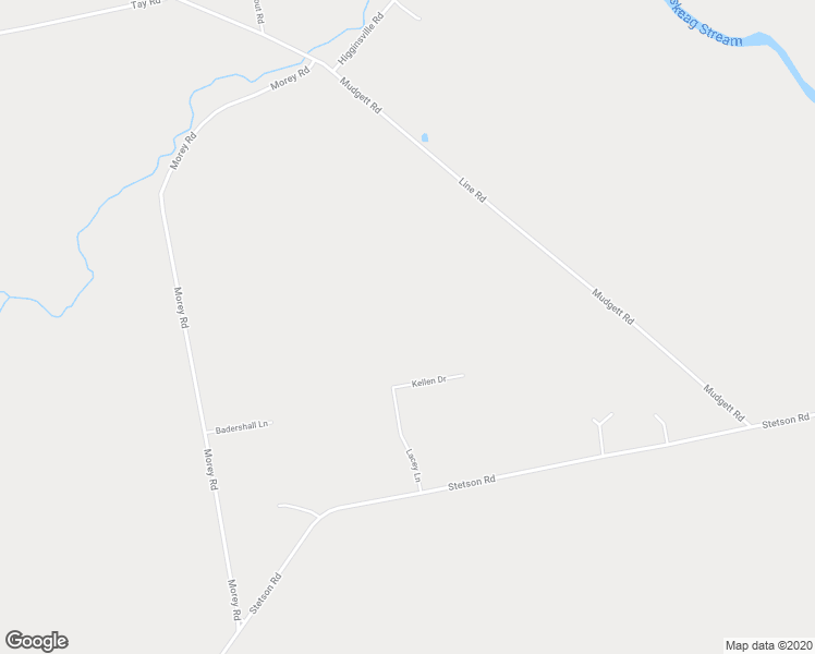 map of restaurants, bars, coffee shops, grocery stores, and more near Kellen Drive in Kenduskeag