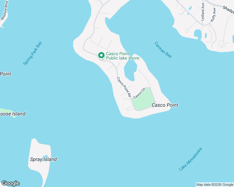 map of restaurants, bars, coffee shops, grocery stores, and more near 3035 Casco Point Road in Wayzata