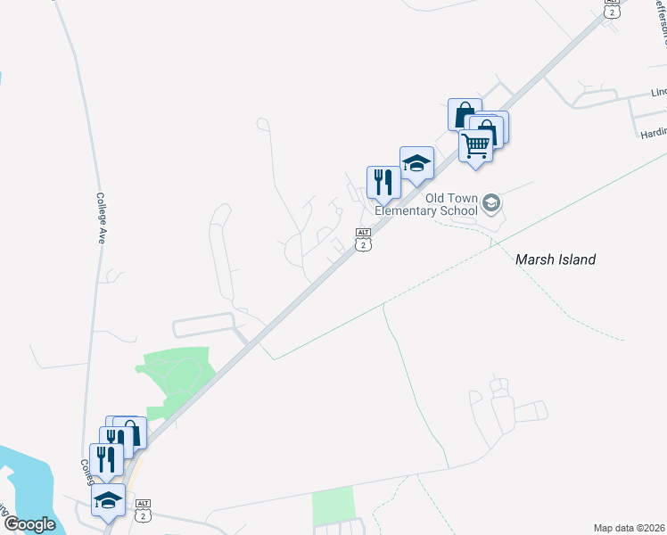 map of restaurants, bars, coffee shops, grocery stores, and more near 614 Stillwater Avenue in Old Town