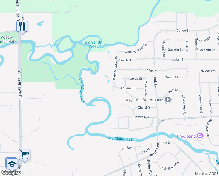 map of restaurants, bars, coffee shops, grocery stores, and more near 3704 River Meadow Drive in Weston