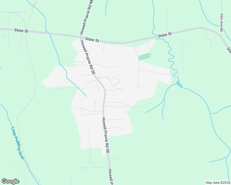 map of restaurants, bars, coffee shops, grocery stores, and more near 8712 Wildlife Lane Southeast in Salem
