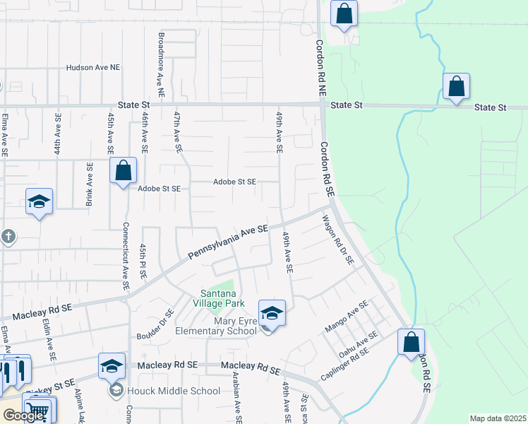 map of restaurants, bars, coffee shops, grocery stores, and more near 4931 Elkhorn Court Southeast in Salem