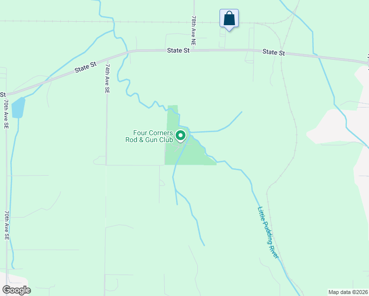 map of restaurants, bars, coffee shops, grocery stores, and more near 7695 Babcock Street Southeast in Salem