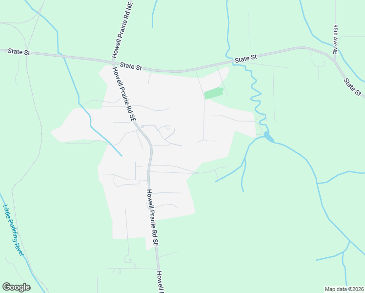 map of restaurants, bars, coffee shops, grocery stores, and more near 8732 Wildlife Lane Southeast in Salem