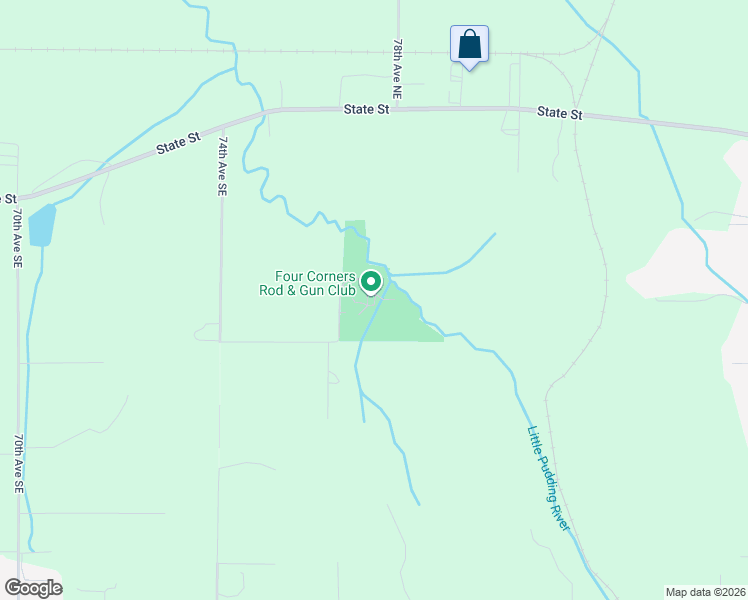 map of restaurants, bars, coffee shops, grocery stores, and more near 7695 Babcock Street Southeast in Salem