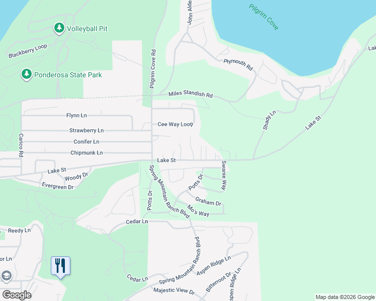 map of restaurants, bars, coffee shops, grocery stores, and more near 1025 Lick Creek Road in McCall