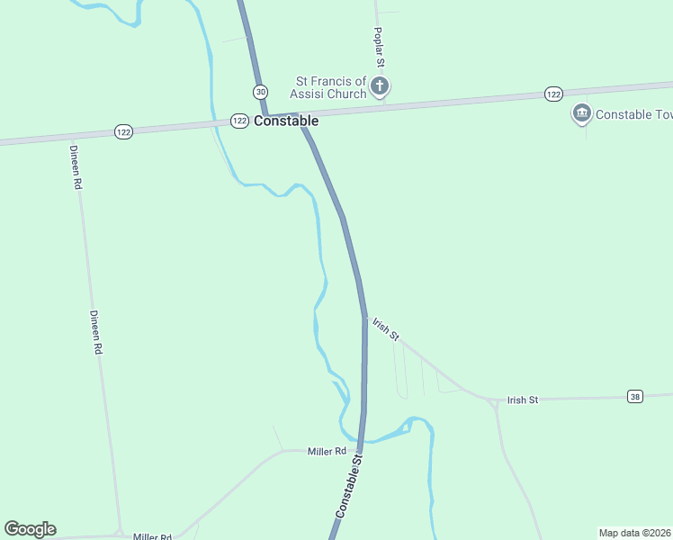 map of restaurants, bars, coffee shops, grocery stores, and more near 15791 New York 30 in Constable