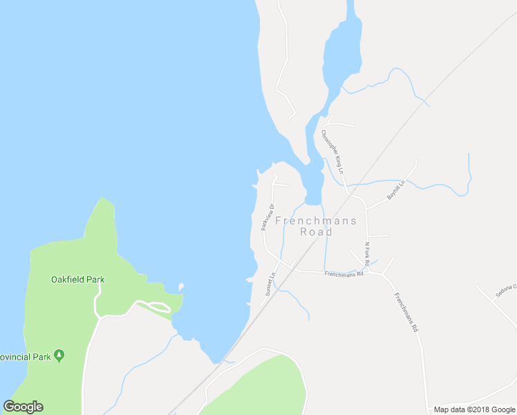 map of restaurants, bars, coffee shops, grocery stores, and more near 22 Parkview Drive in Oakfield