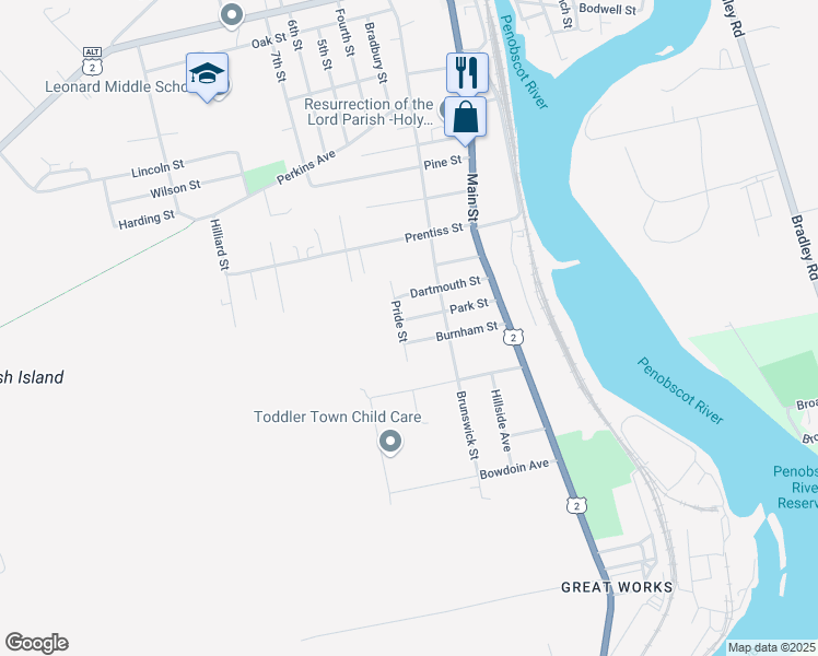 map of restaurants, bars, coffee shops, grocery stores, and more near 15 South 4th Saint Exd in Old Town