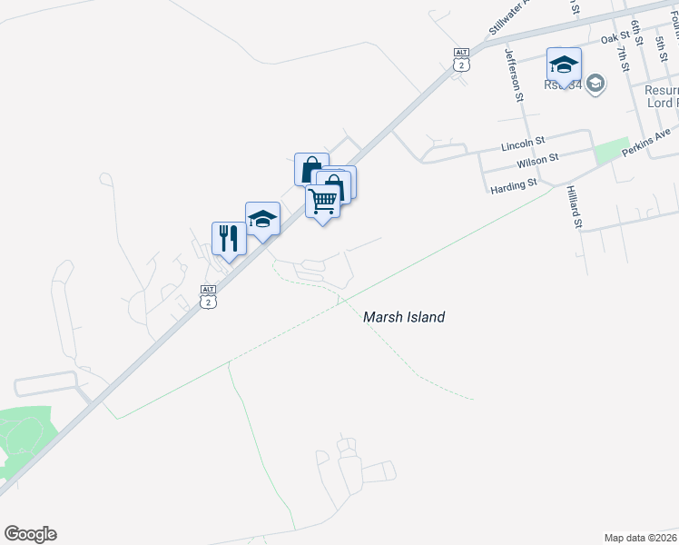 map of restaurants, bars, coffee shops, grocery stores, and more near 576 Stillwater Avenue in Old Town