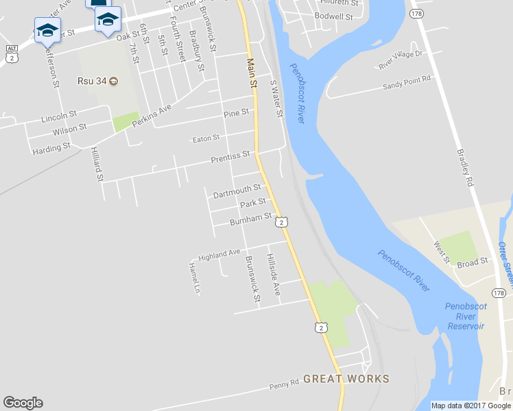 map of restaurants, bars, coffee shops, grocery stores, and more near 20 Park Street in Old Town