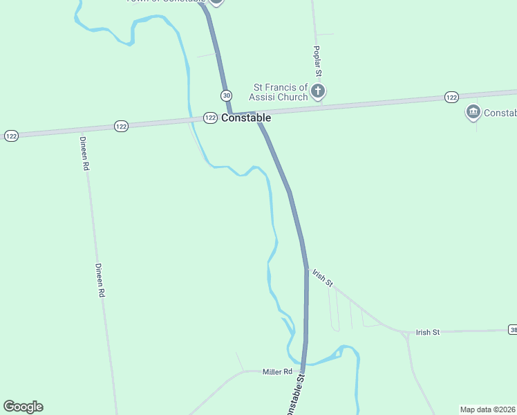 map of restaurants, bars, coffee shops, grocery stores, and more near 15791 New York 30 in Constable