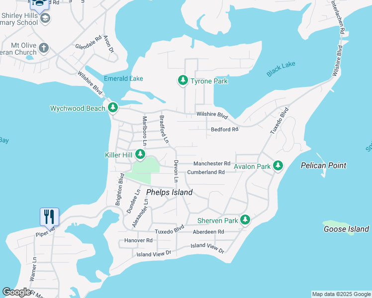 map of restaurants, bars, coffee shops, grocery stores, and more near 4767 Richmond Road in Mound