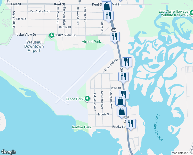 map of restaurants, bars, coffee shops, grocery stores, and more near 508 Moreland Avenue in Schofield