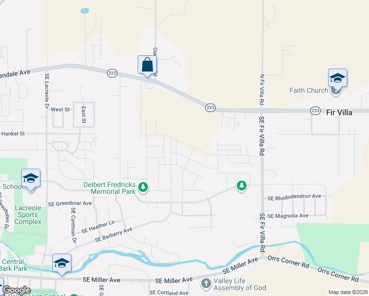 map of restaurants, bars, coffee shops, grocery stores, and more near 1545 Southeast Hankel Street in Dallas