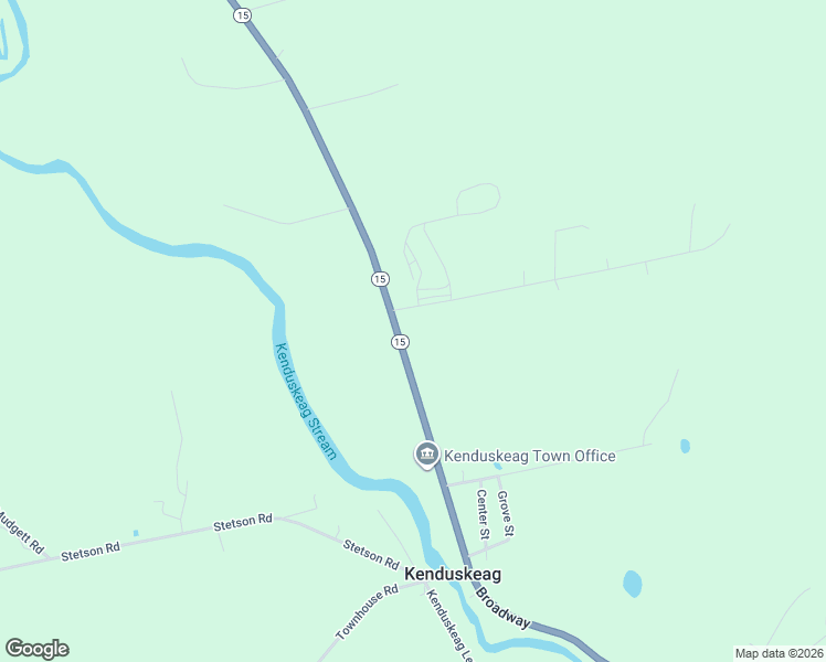 map of restaurants, bars, coffee shops, grocery stores, and more near 4067 Broadway in Kenduskeag