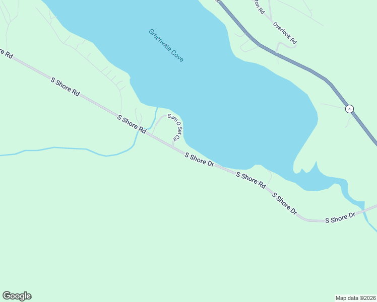 map of restaurants, bars, coffee shops, grocery stores, and more near South Shore Road in Rangeley