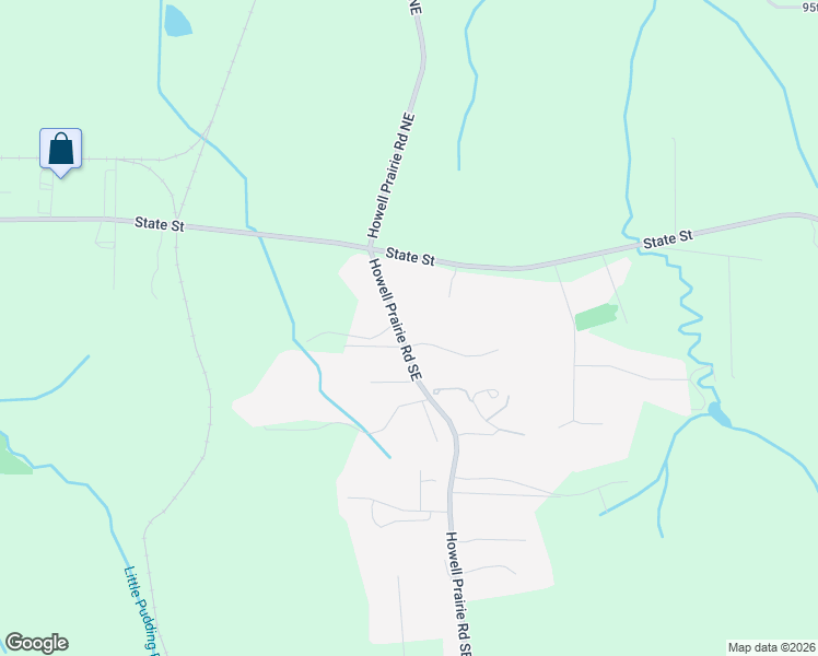 map of restaurants, bars, coffee shops, grocery stores, and more near 230 Howell Prairie Road Southeast in Salem