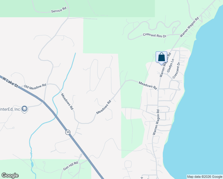 map of restaurants, bars, coffee shops, grocery stores, and more near 1625 Lakeridge Drive in McCall