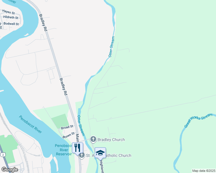 map of restaurants, bars, coffee shops, grocery stores, and more near 36 Messier Lane in Milford
