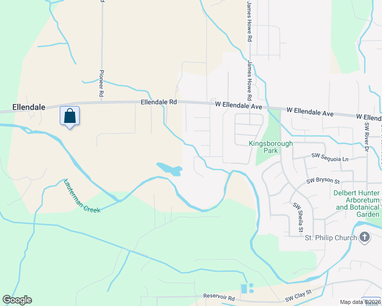 map of restaurants, bars, coffee shops, grocery stores, and more near 411 Southwest Oregon Falls Drive in Dallas