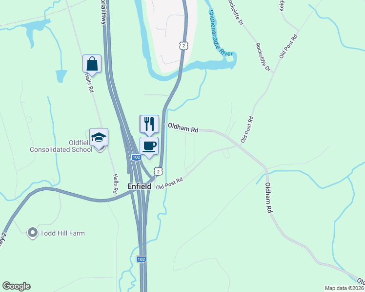 map of restaurants, bars, coffee shops, grocery stores, and more near 29 Joshua Street in Enfield
