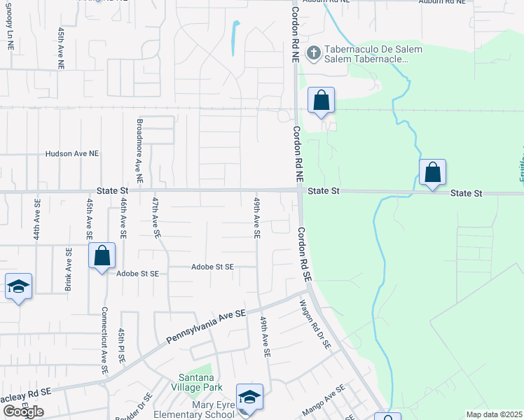 map of restaurants, bars, coffee shops, grocery stores, and more near 4902-4906 Fontana Court Southeast in Salem