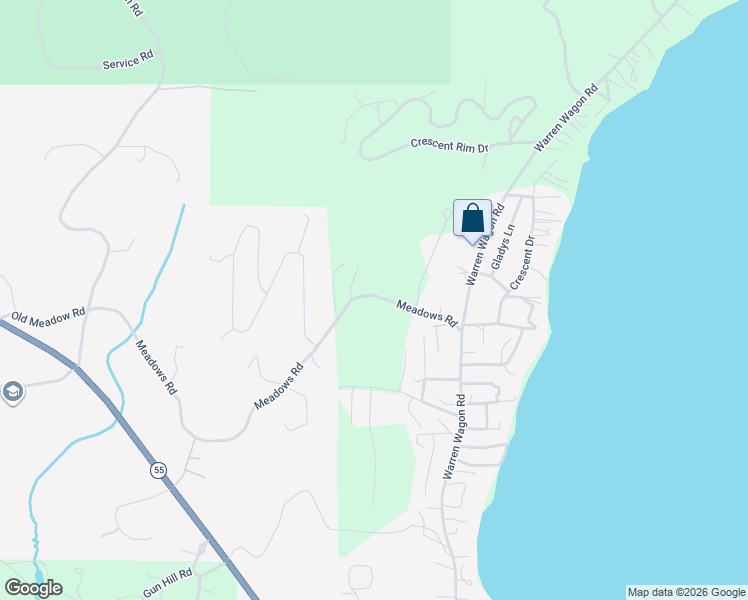 map of restaurants, bars, coffee shops, grocery stores, and more near Meadows Rd in McCall