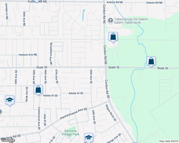 map of restaurants, bars, coffee shops, grocery stores, and more near 4916 State Street in Salem