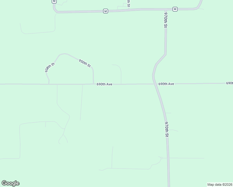map of restaurants, bars, coffee shops, grocery stores, and more near E9580 690th Avenue in Elk Mound