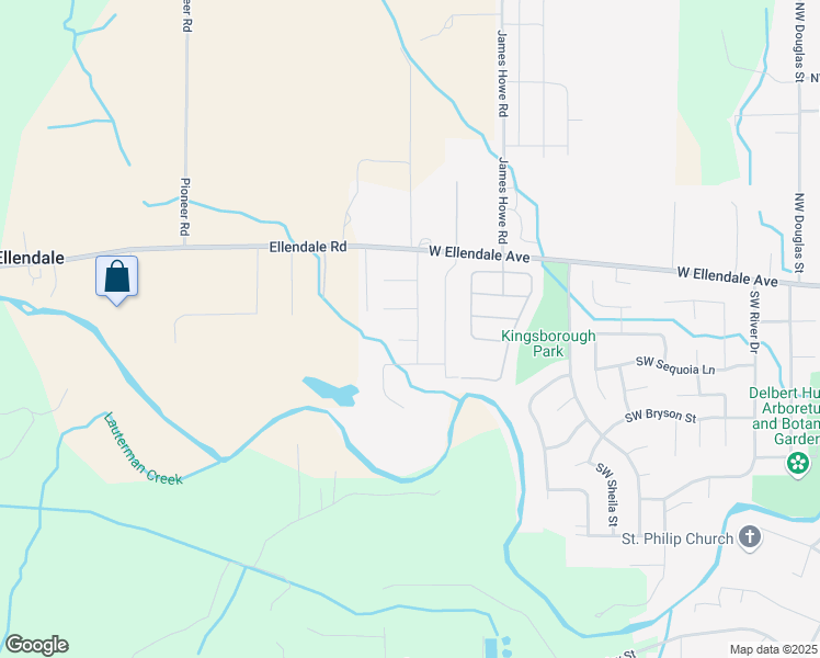 map of restaurants, bars, coffee shops, grocery stores, and more near 1639 Southwest Filbert Lane in Dallas