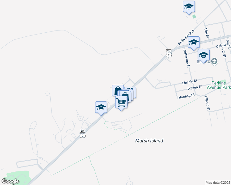 map of restaurants, bars, coffee shops, grocery stores, and more near 27 Sanford Avenue in Old Town