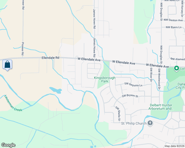 map of restaurants, bars, coffee shops, grocery stores, and more near 1401 West Ellendale Avenue in Dallas
