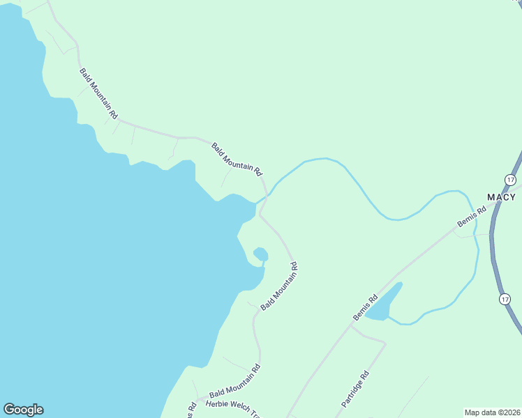 map of restaurants, bars, coffee shops, grocery stores, and more near Bald Mountain Road in Rangeley