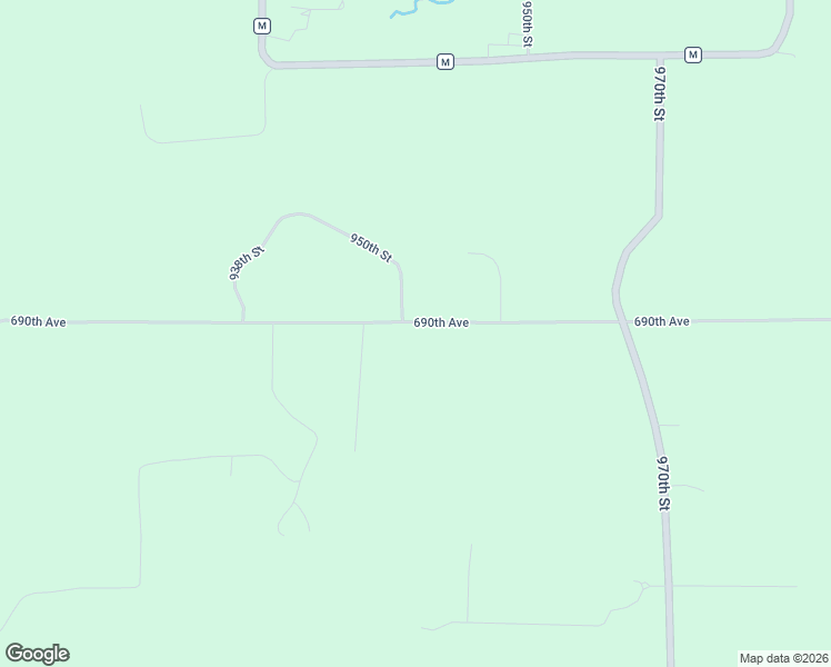 map of restaurants, bars, coffee shops, grocery stores, and more near E9502 690th Avenue in Elk Mound