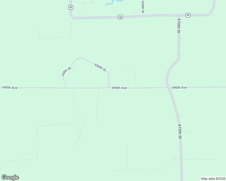 map of restaurants, bars, coffee shops, grocery stores, and more near E9502 690th Avenue in Elk Mound