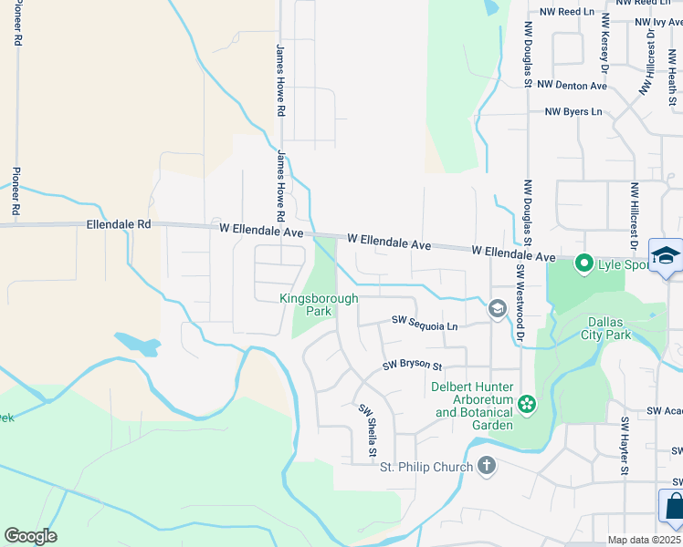 map of restaurants, bars, coffee shops, grocery stores, and more near 1194 Southwest Forestry Lane in Dallas