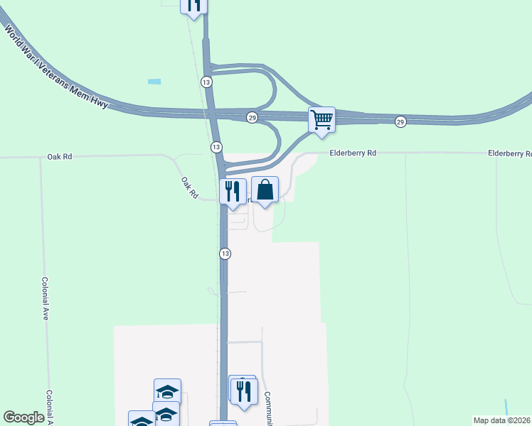 map of restaurants, bars, coffee shops, grocery stores, and more near 301 Elderberry Road in Abbotsford