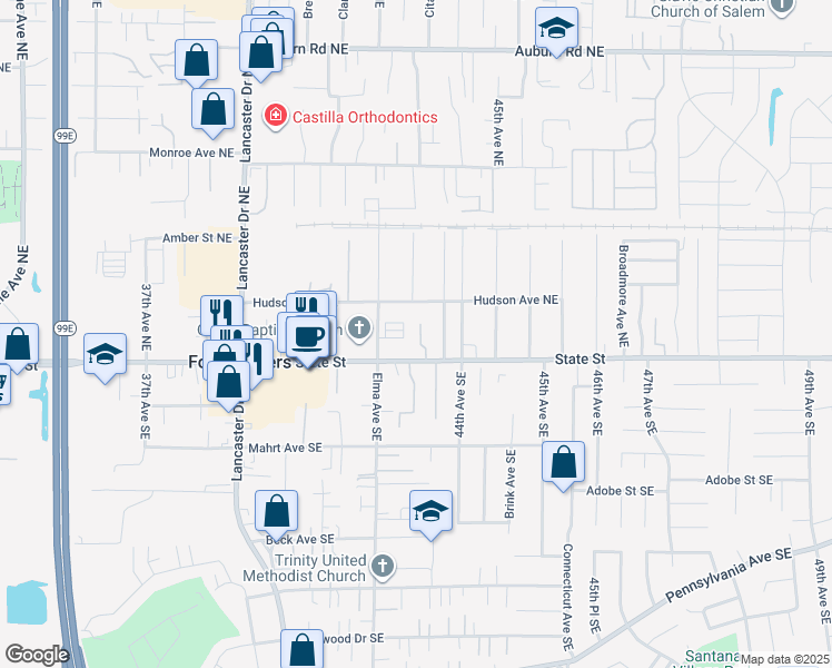 map of restaurants, bars, coffee shops, grocery stores, and more near in Four Corners