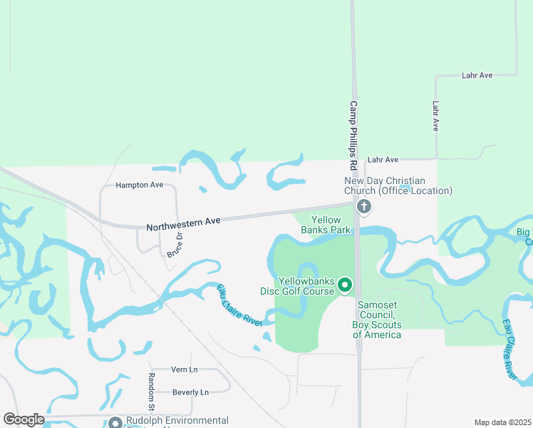map of restaurants, bars, coffee shops, grocery stores, and more near 3607 Northwestern Avenue in Wausau