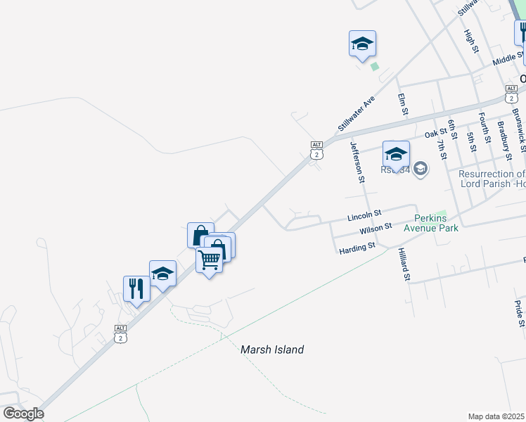 map of restaurants, bars, coffee shops, grocery stores, and more near 11 Abbott Street in Old Town
