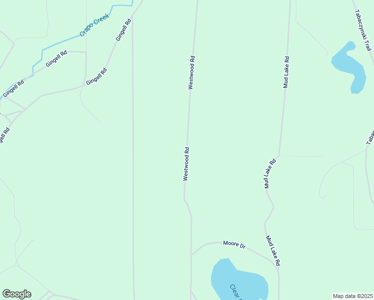 map of restaurants, bars, coffee shops, grocery stores, and more near Westwood Road in Otsego County