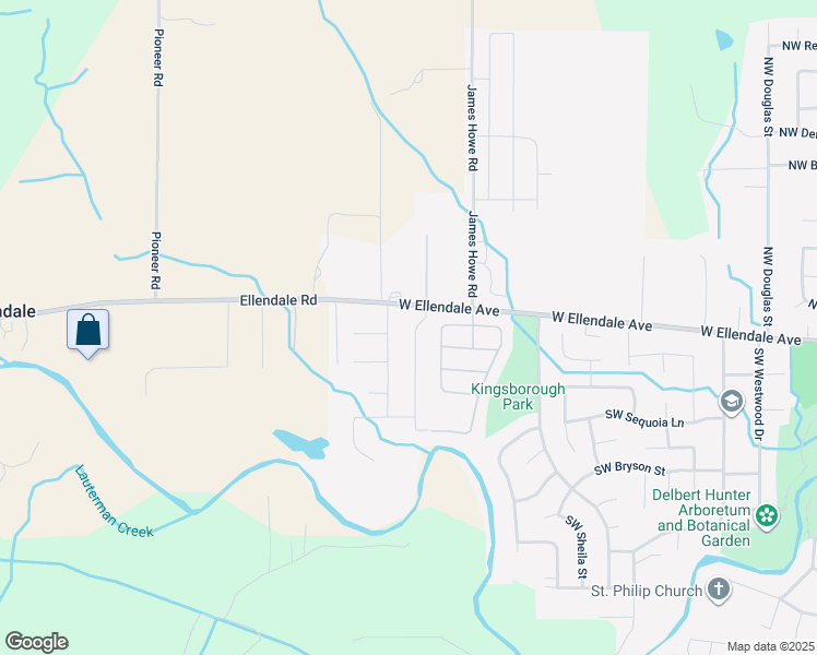 map of restaurants, bars, coffee shops, grocery stores, and more near 142 Southwest Oregon Trail Drive in Dallas