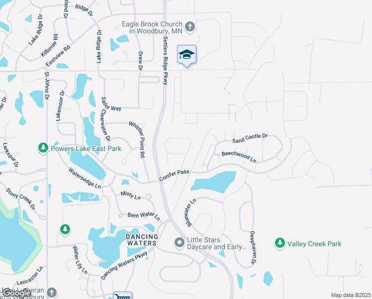 map of restaurants, bars, coffee shops, grocery stores, and more near 1376 Palisade Path in Woodbury