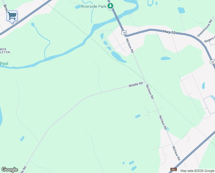 map of restaurants, bars, coffee shops, grocery stores, and more near 1895 Middle Road in Middleton